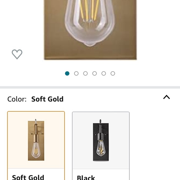 Intertek 4005611 Soft Gold Light Fixtures (pair) - Picture 4 of 4